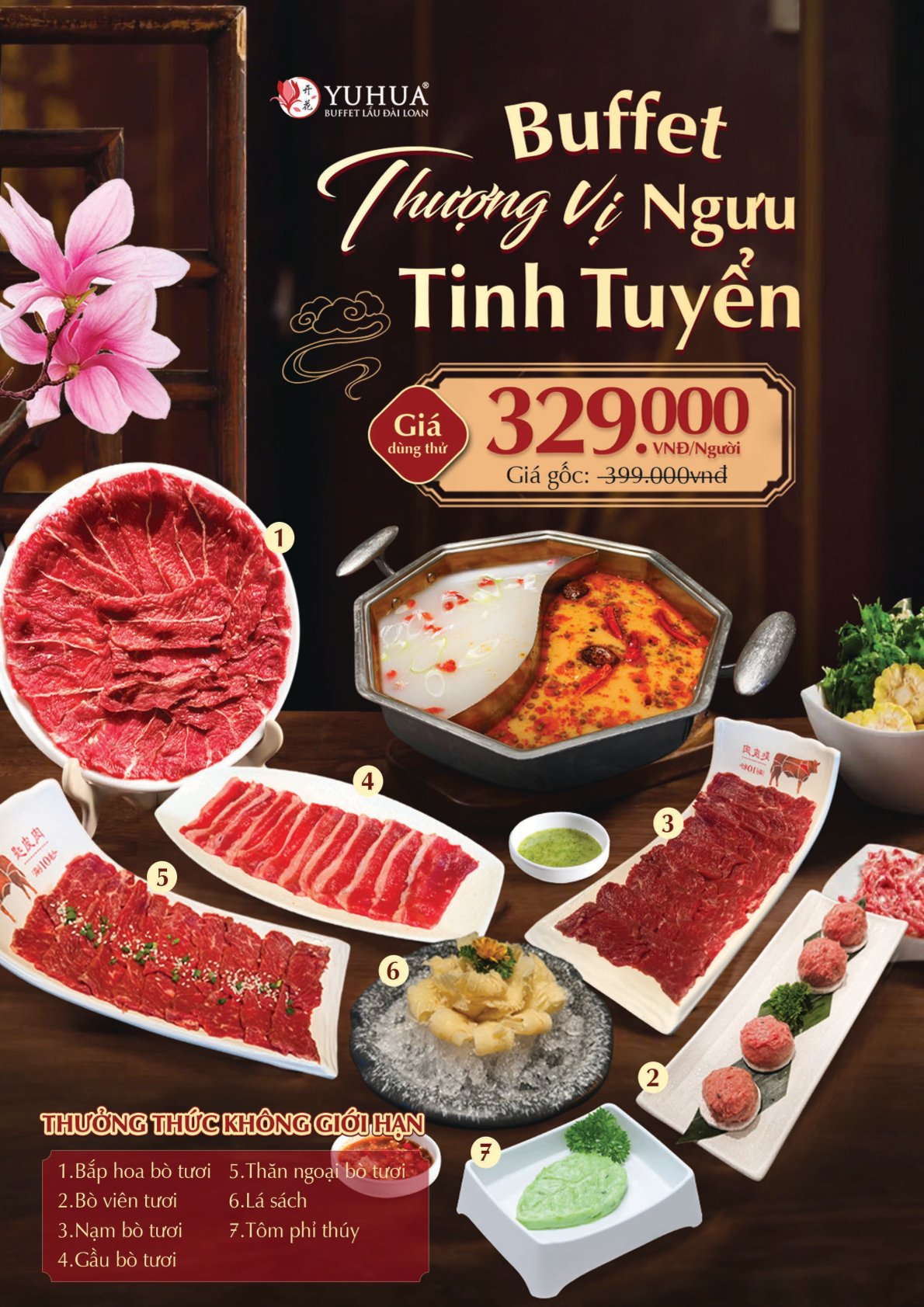 Menu Yuhua - Taiwanese Hotpot Paradise - Lê Văn Sỹ 4