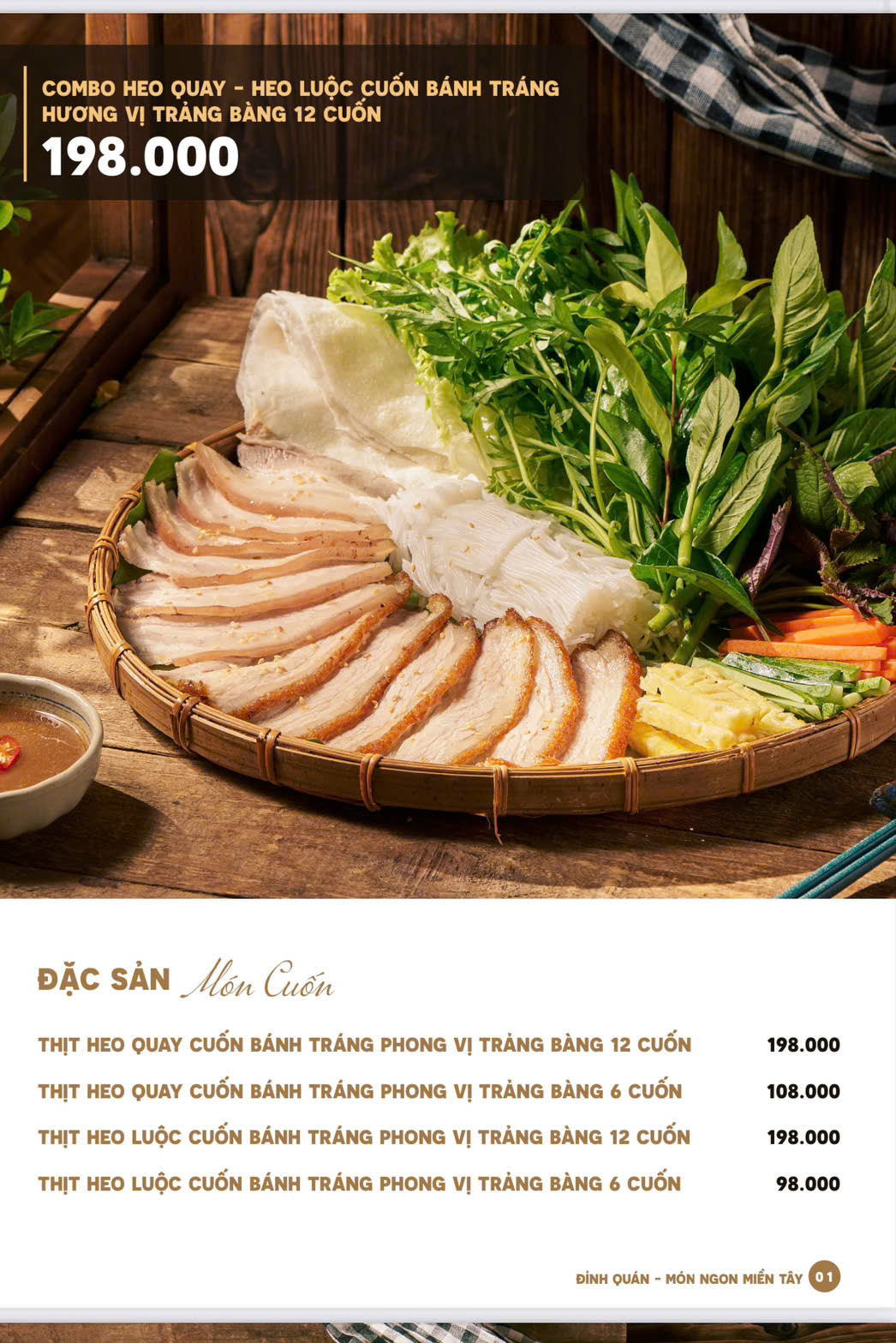 Menu Đỉnh Quán - Văn Cao 1