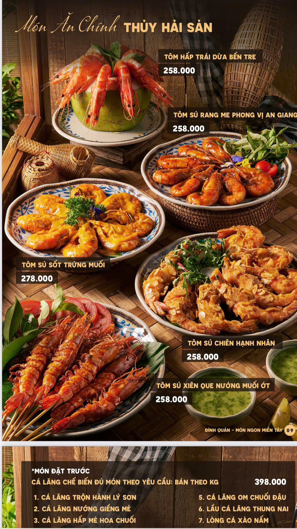 Menu Đỉnh Quán - Văn Cao 9