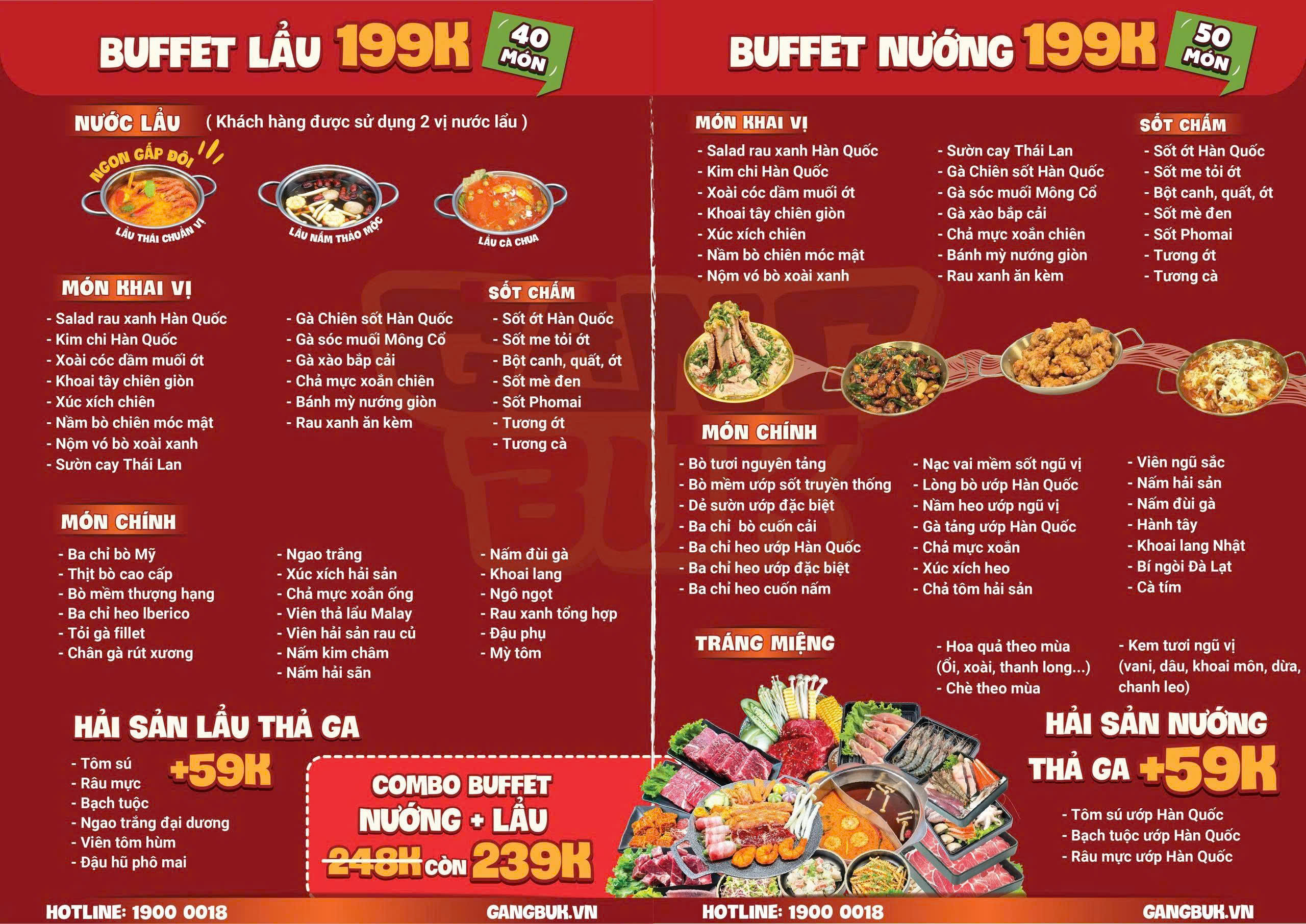 Menu GangBuk - Trường Chinh 1 