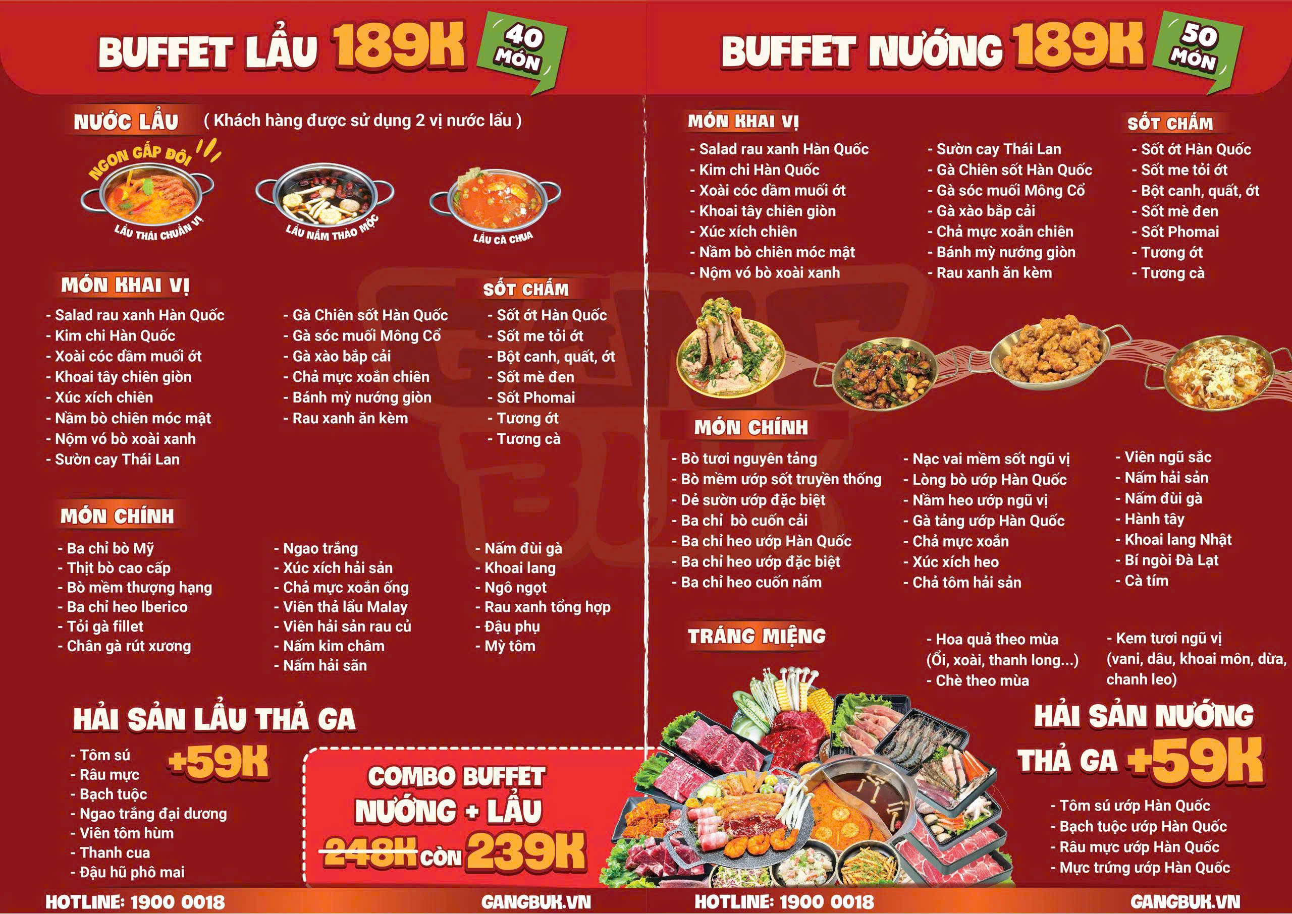 Menu GangBuk - Trường Chinh 1 