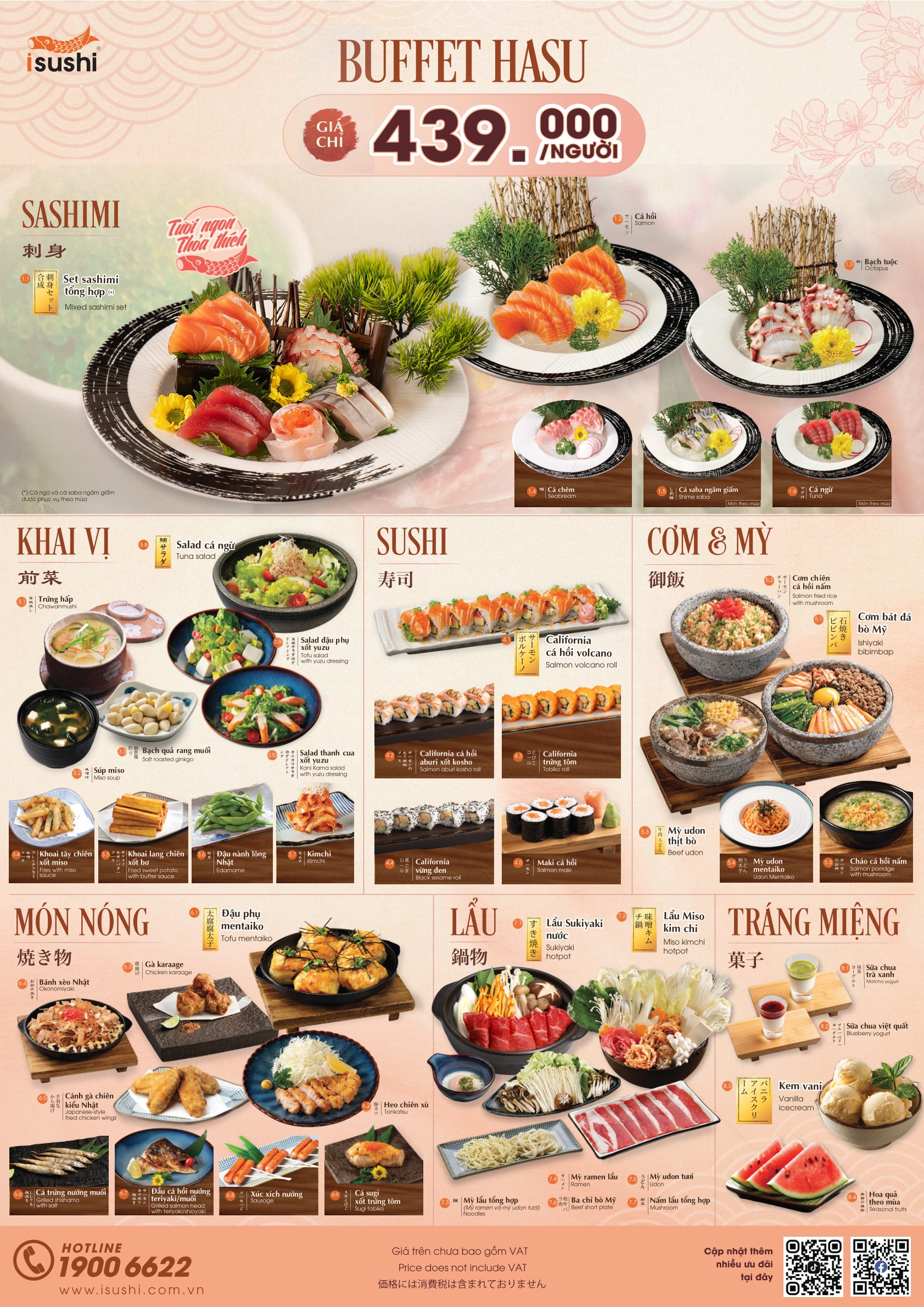 Menu Isushi The Loop IPH - Xuân Thủy 1