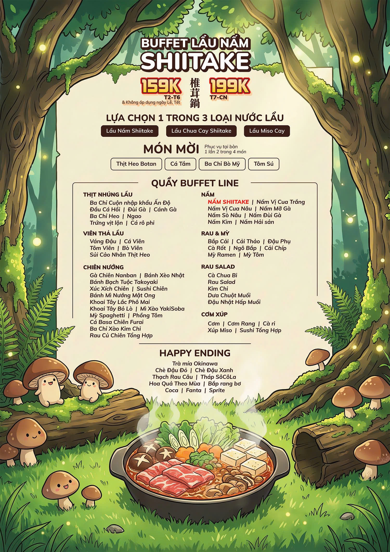 Menu Tokyo Yatai Yokocho - Aeon Xuân Thủy 1