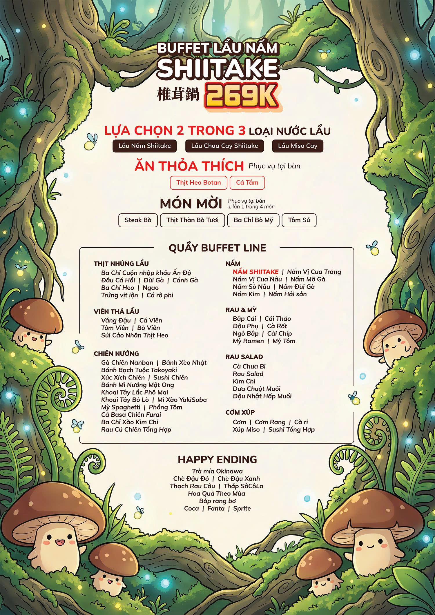 Menu Tokyo Yatai Yokocho - Aeon Xuân Thủy 2