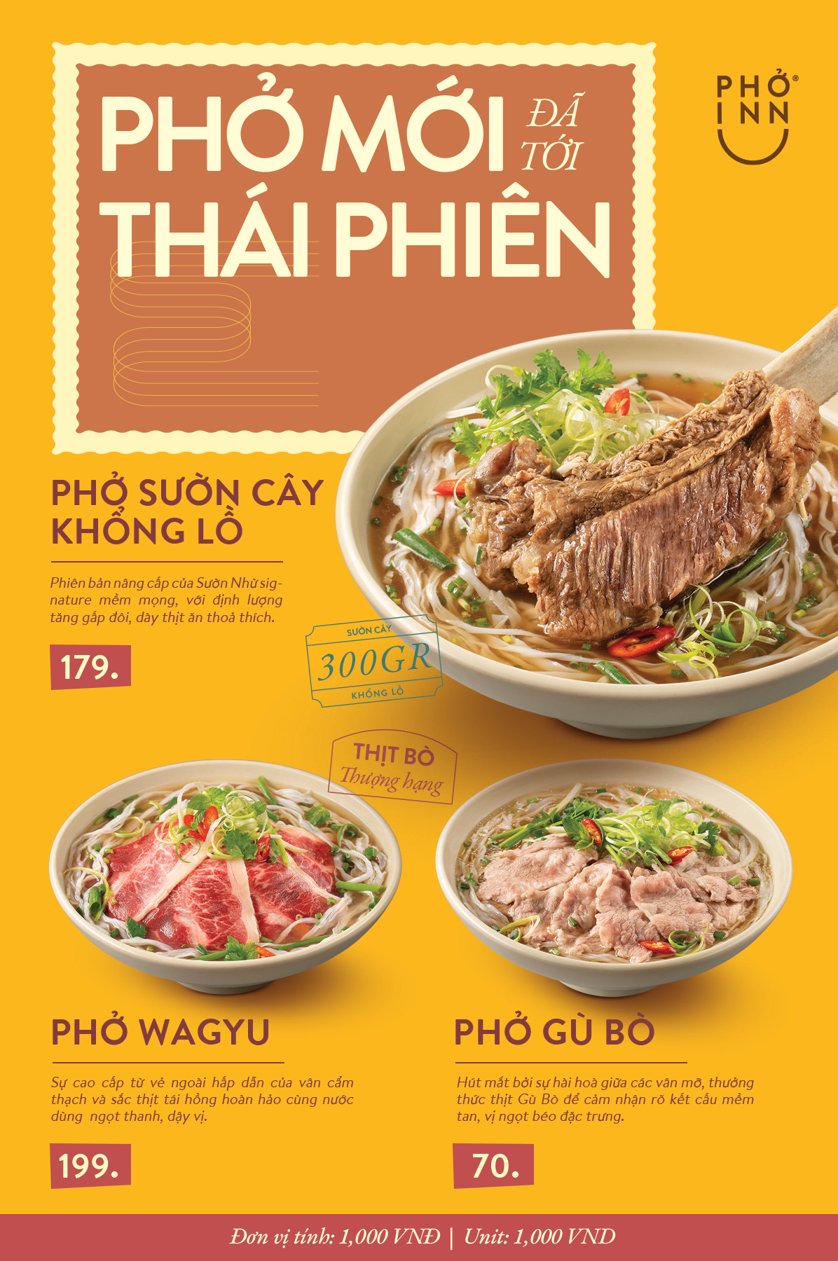 Menu Phở Inn - Thái Phiên 2