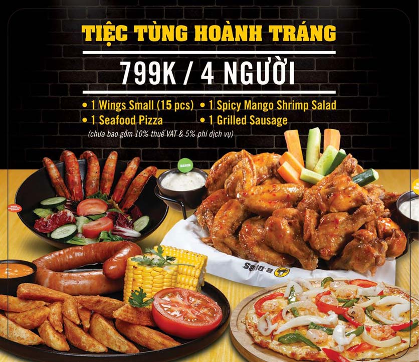 B-Dubs Sư Vạn Hạnh– Phong Cách Mỹ, Nhà Hàng Thể Thao