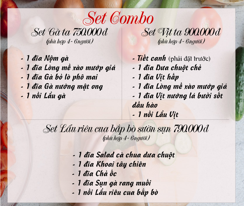 Menu D7 Restaurant - Dã Tượng 1