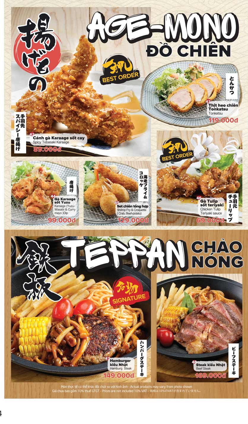 Menu Daruma - Duy Tân 7