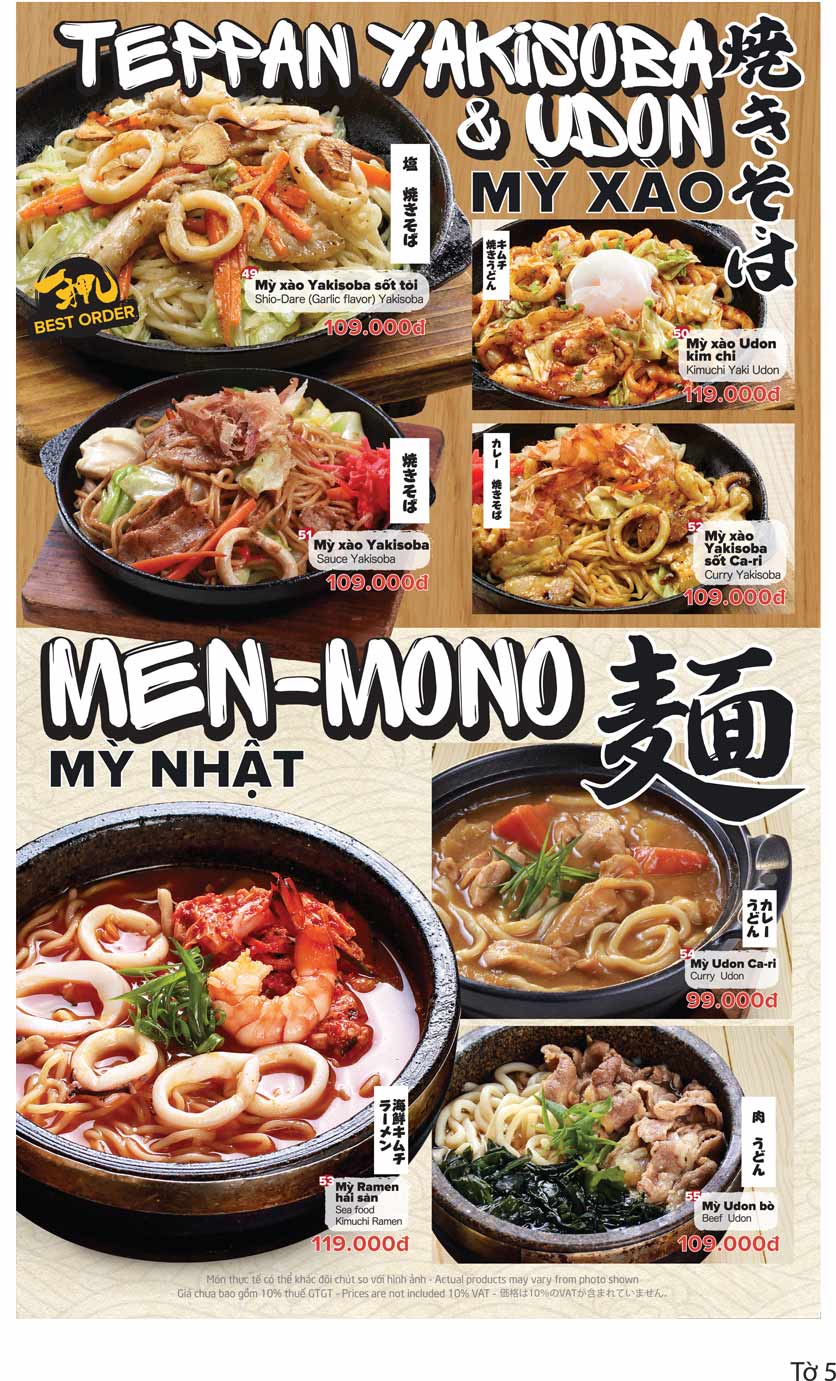 Menu Daruma - Duy Tân 8
