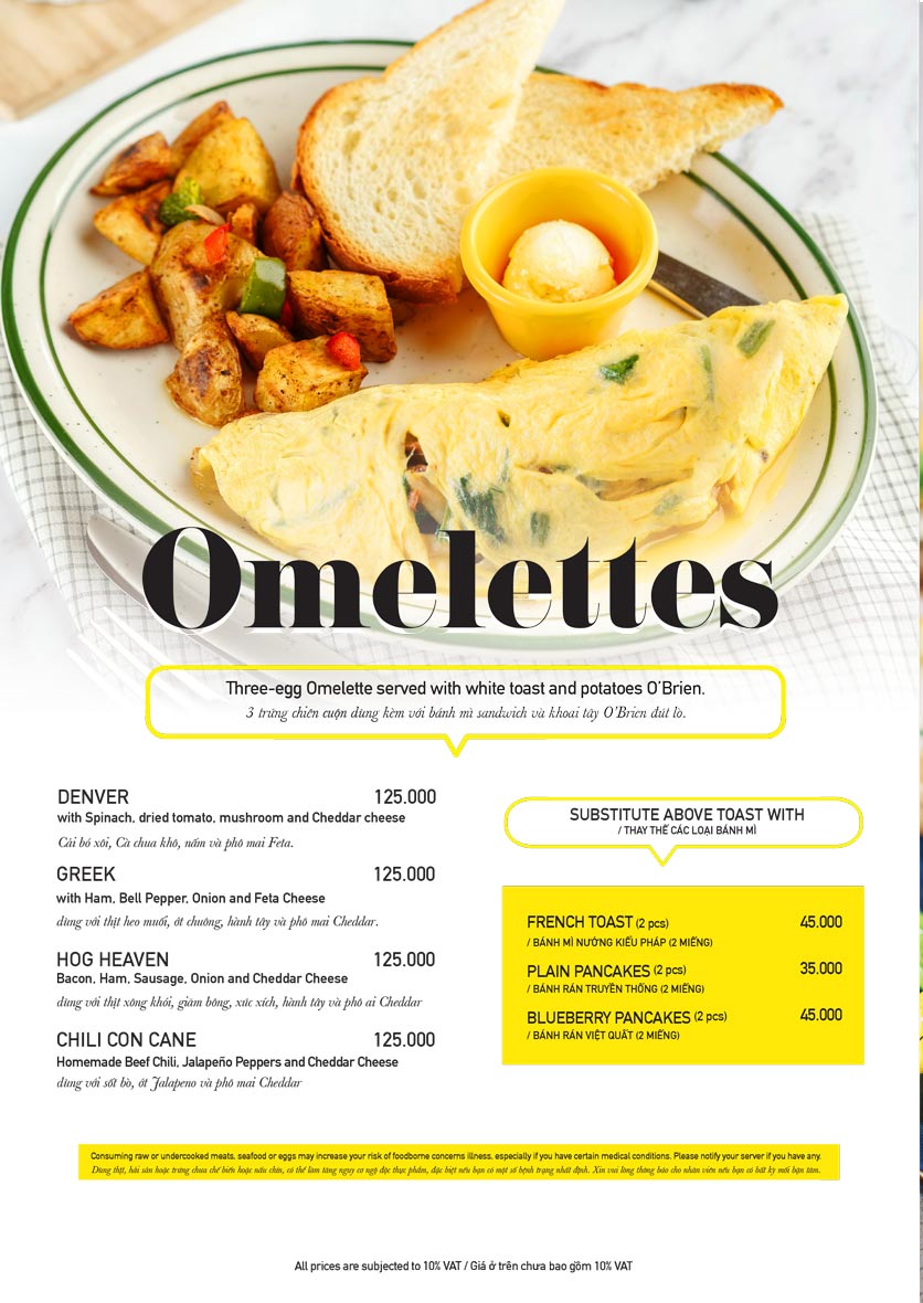 Menu The Diner V - Nguyễn Đình Chiểu 5
