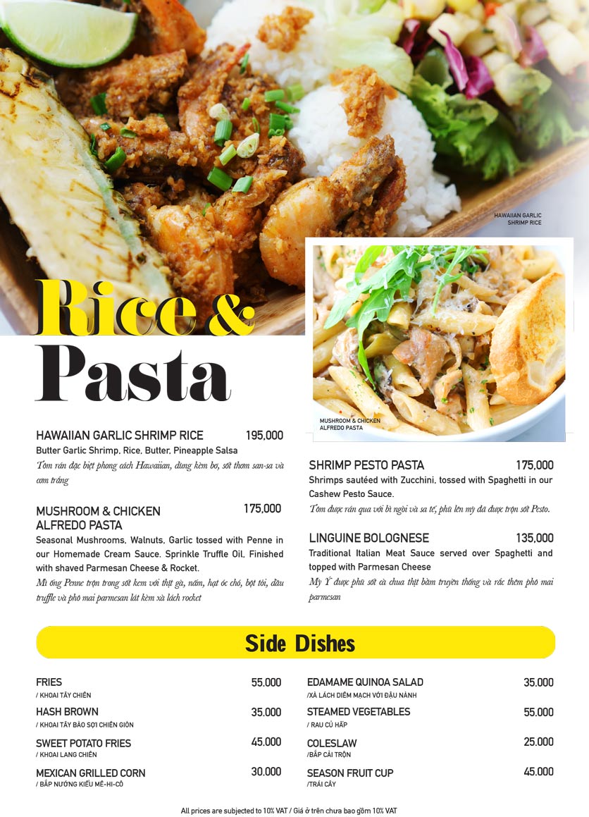 Menu The Diner V - Nguyễn Đình Chiểu 13 