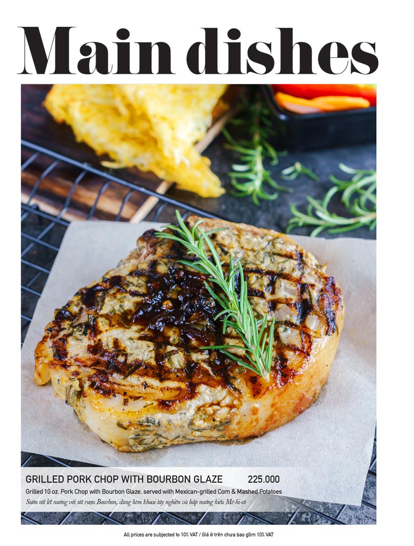 Menu The Diner V - Nguyễn Đình Chiểu 14 
