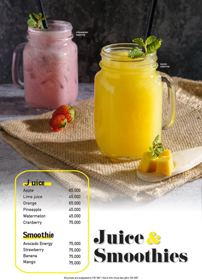 Menu The Diner V - Nguyễn Đình Chiểu 19 