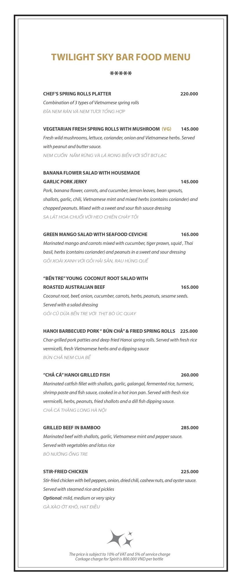 Menu Twilight Sky Bar - Cầu Gỗ 5