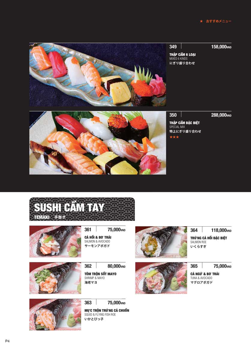 Menu Ebisu – Mạc Đĩnh Chi 4