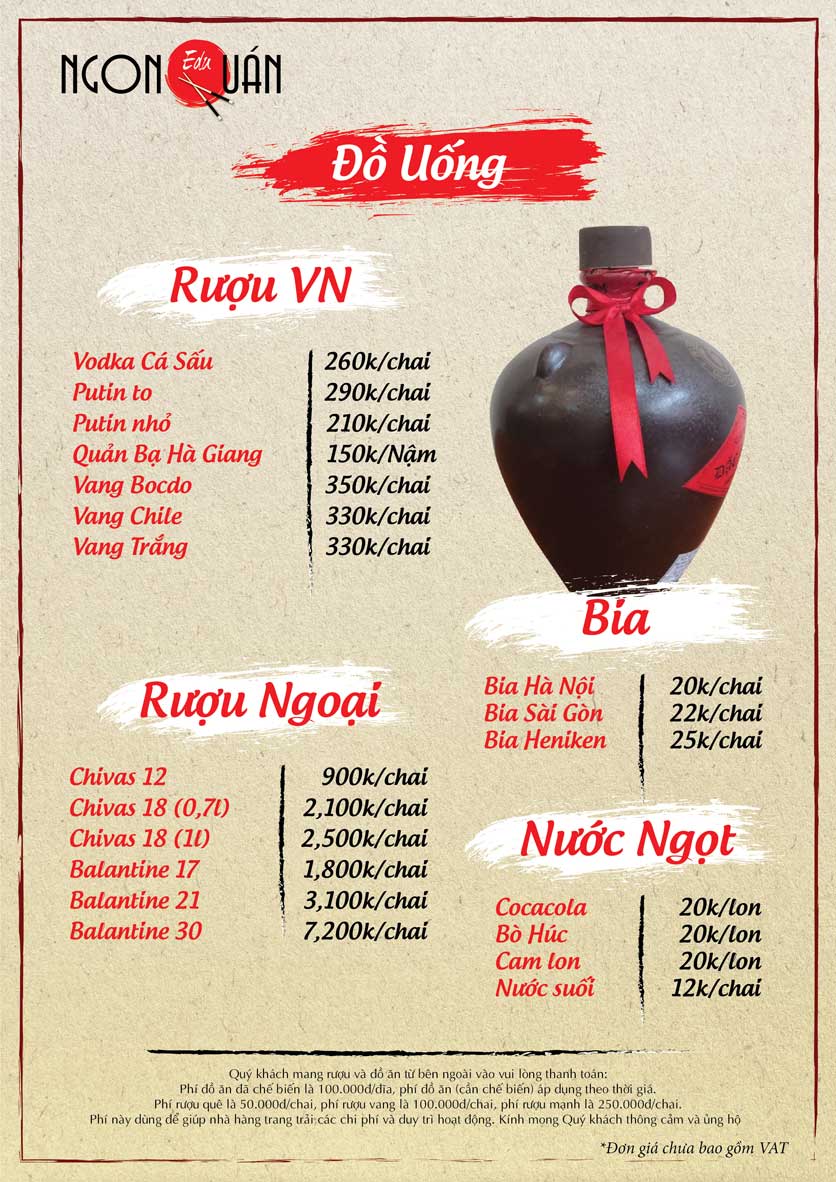 Menu Edu Ngon Quán - Lê Thánh Tông 3