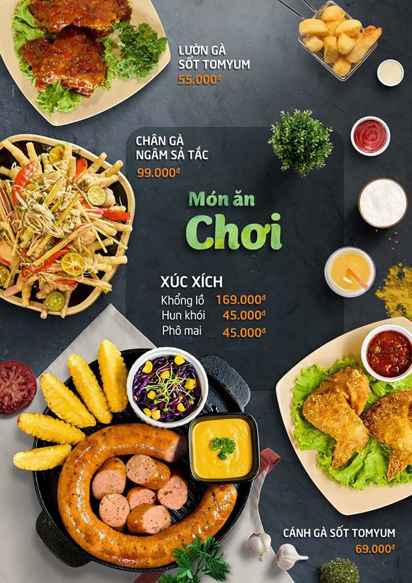 Menu Food House – Lê Lợi 9