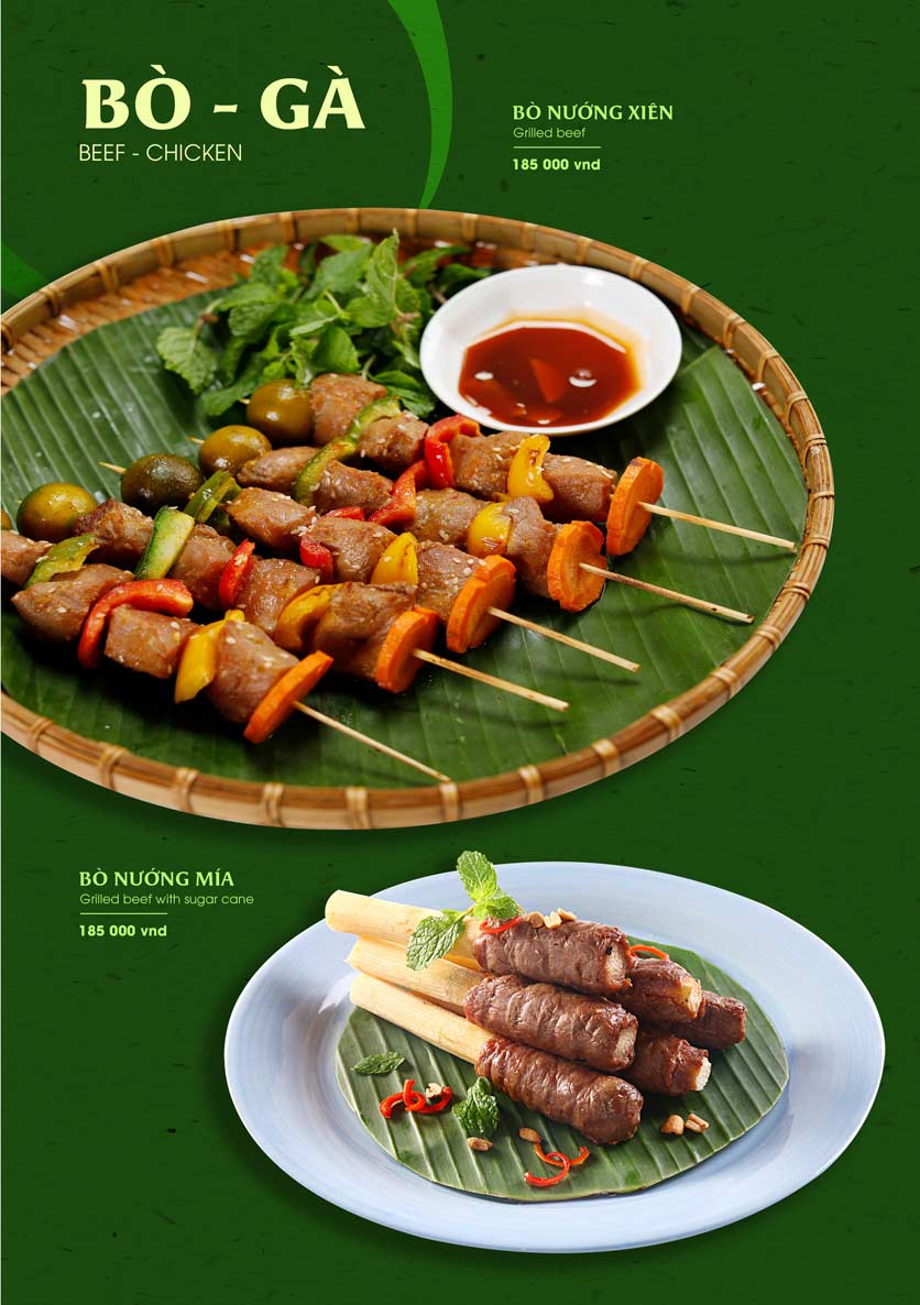 Menu Gánh - Đặc sản Nha Trang - Hai Bà Trưng 19 