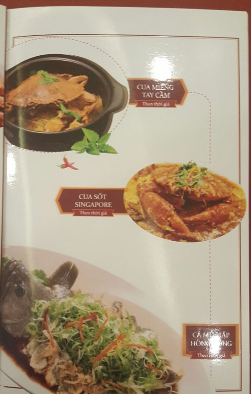 Menu Hải Sản Đại Dương – Kinh Dương Vương 9