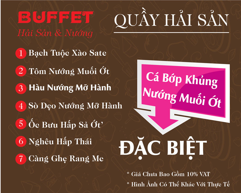Menu Hải Sản Hoàng Quyên – Tân Đông Hiệp 3