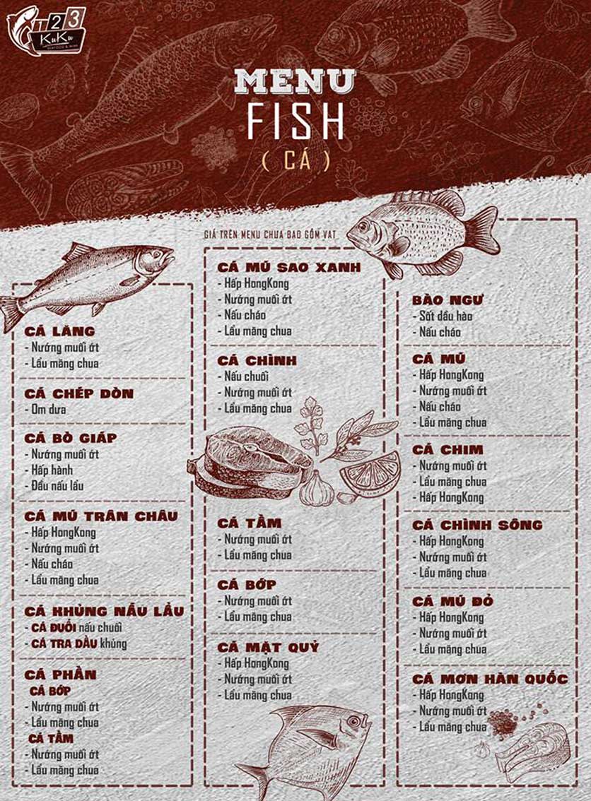 Menu Hải sản 123 – KuKu.vn – Nguyễn Thị Minh Khai 2