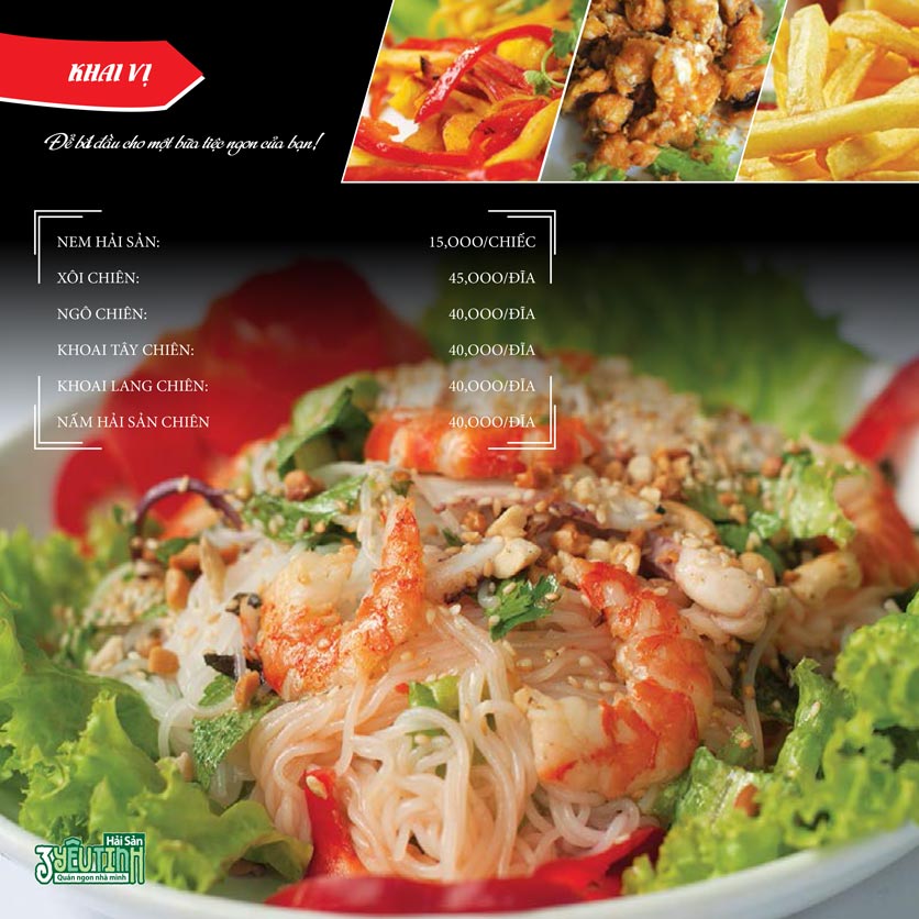 Menu Hải Sản 3 Yêu Tinh – Lò Đúc 2