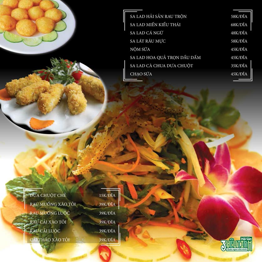 Menu Hải Sản 3 Yêu Tinh – Lò Đúc 3