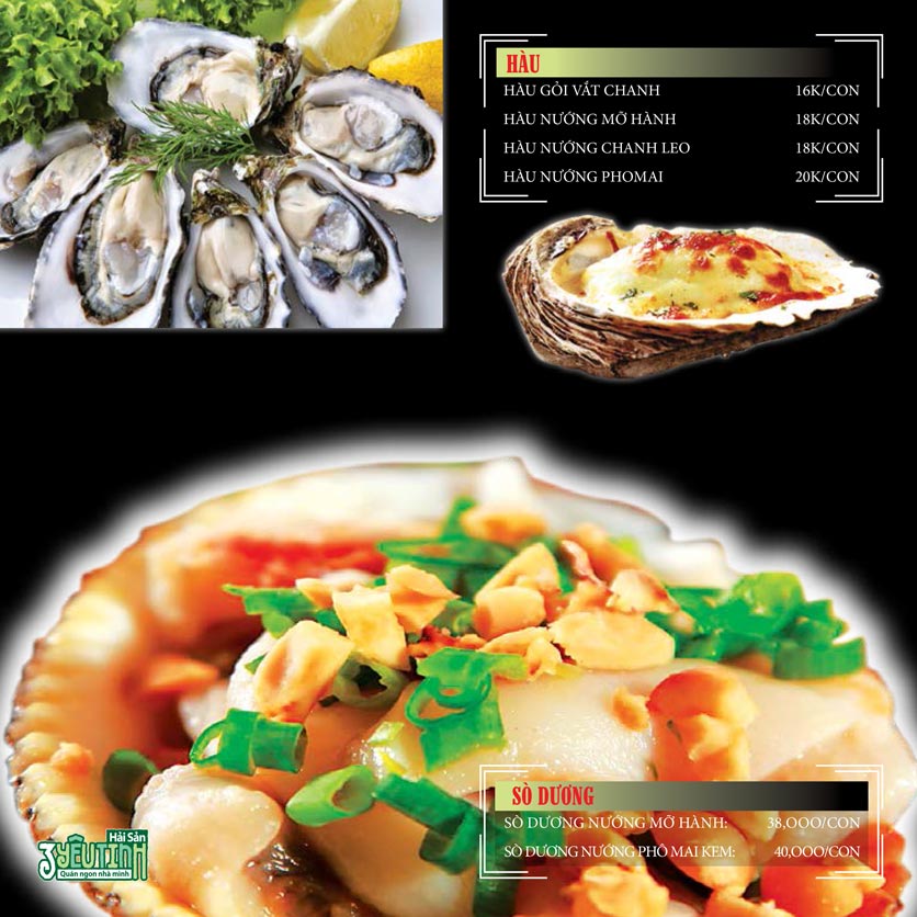 Menu Hải Sản 3 Yêu Tinh – Lò Đúc 5