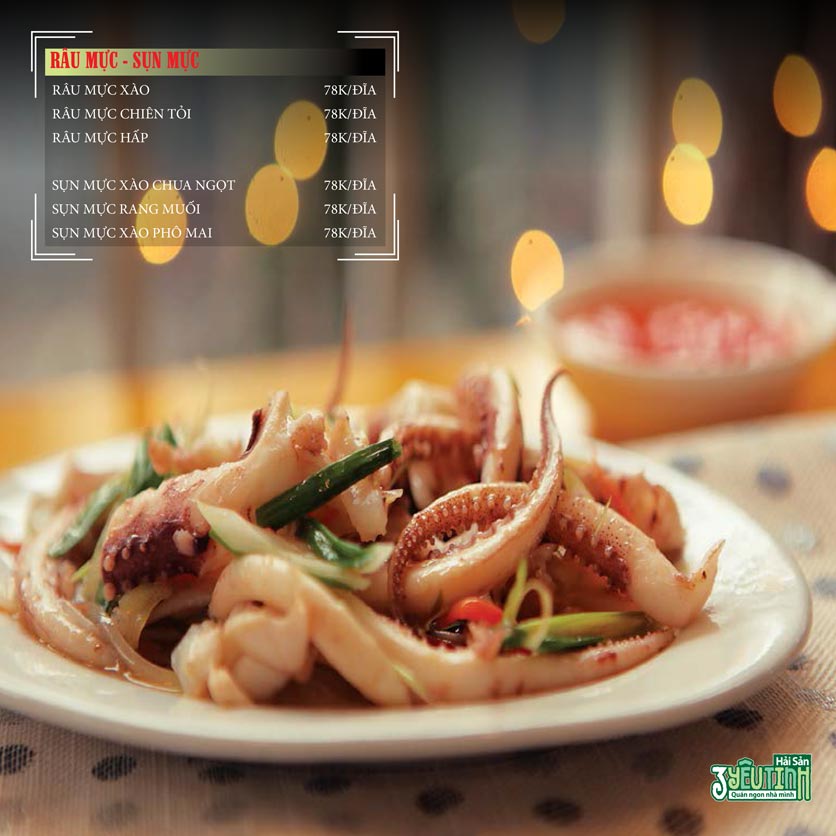 Menu Hải Sản 3 Yêu Tinh – Lò Đúc 8
