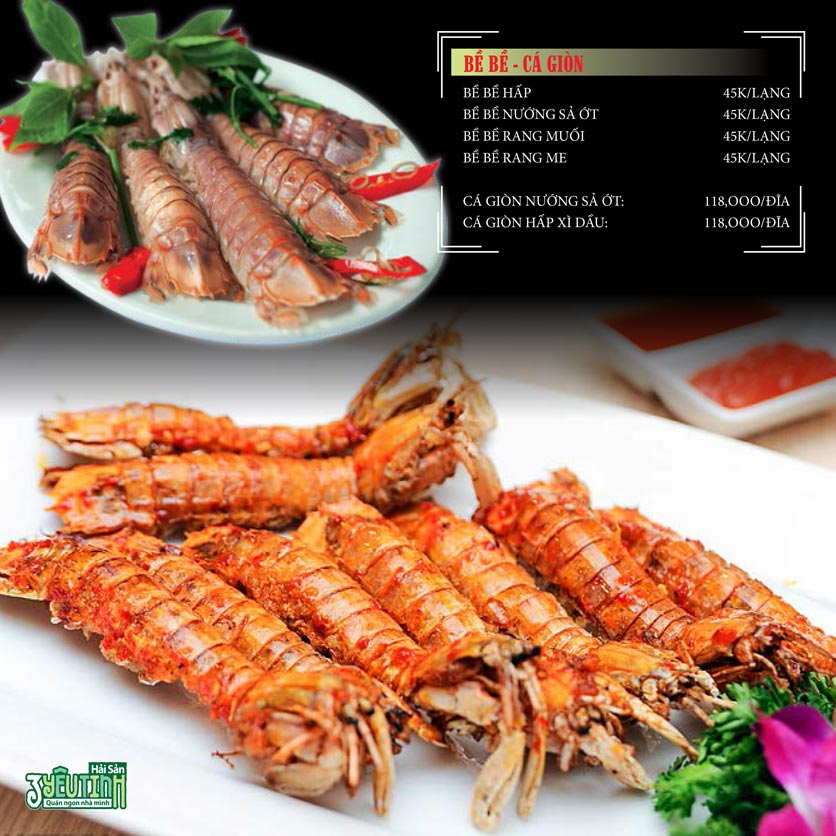Menu Hải Sản 3 Yêu Tinh – Lò Đúc 9