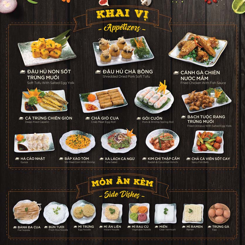 Menu Hoàng Yến Hotpot - Cao Thắng Mall 12 