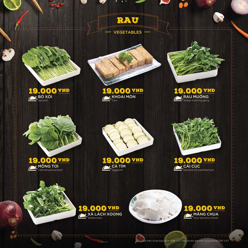 Menu Hoàng Yến Hotpot - Cao Thắng Mall 20 