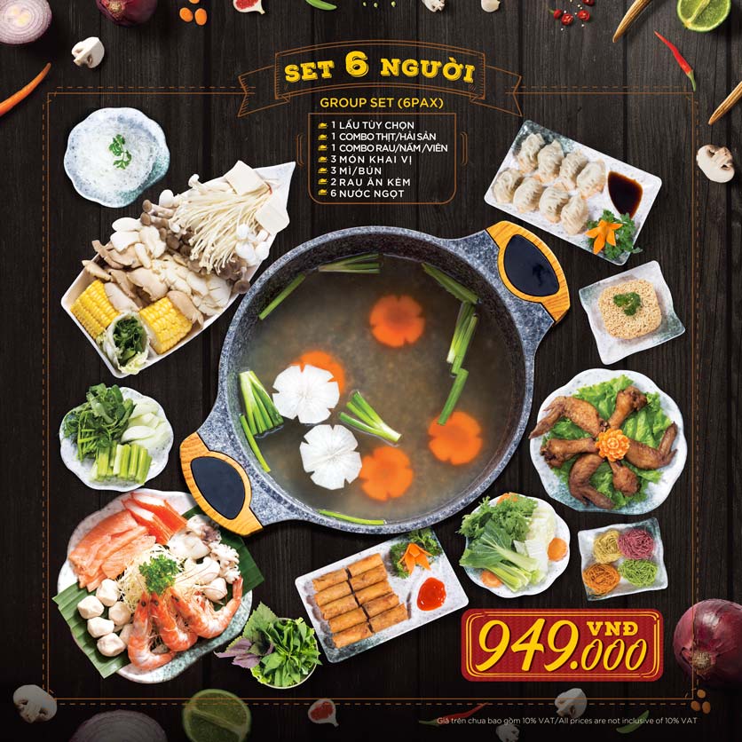 Menu Hoàng Yến Hotpot - Cao Thắng Mall 31 