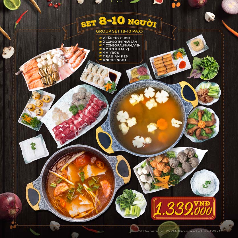 Menu Hoàng Yến Hotpot - Cao Thắng Mall 32 