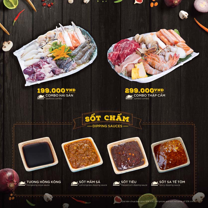 Menu Hoàng Yến Hotpot - Cao Thắng Mall 34 