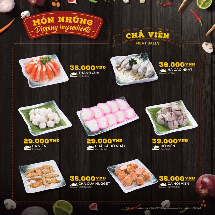 Menu Hoàng Yến Hotpot - Cao Thắng Mall 35 