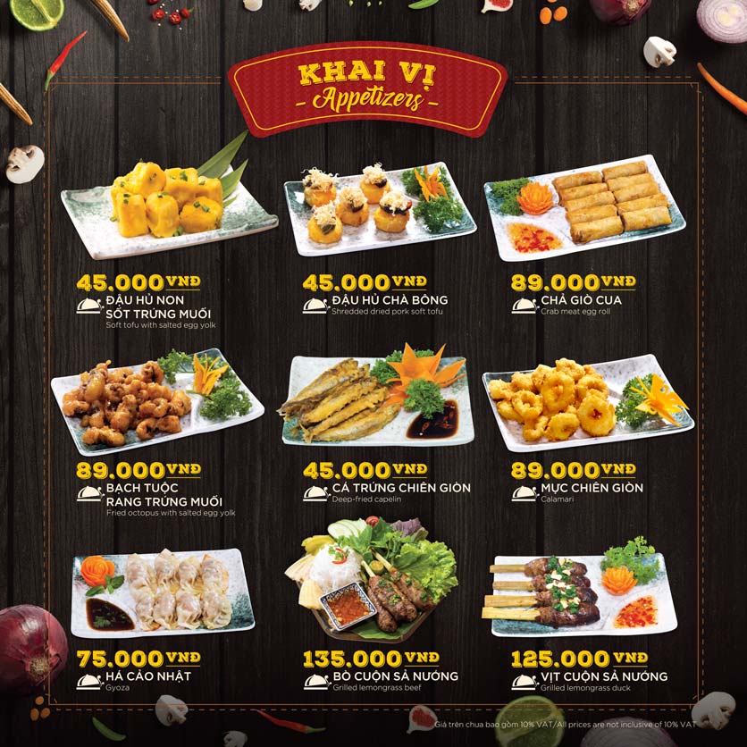 Menu Hoàng Yến Hotpot - Cao Thắng Mall 22 