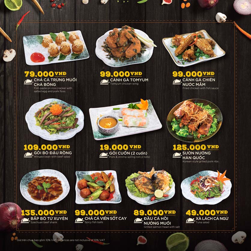 Menu Hoàng Yến Hotpot - Cao Thắng Mall 24 