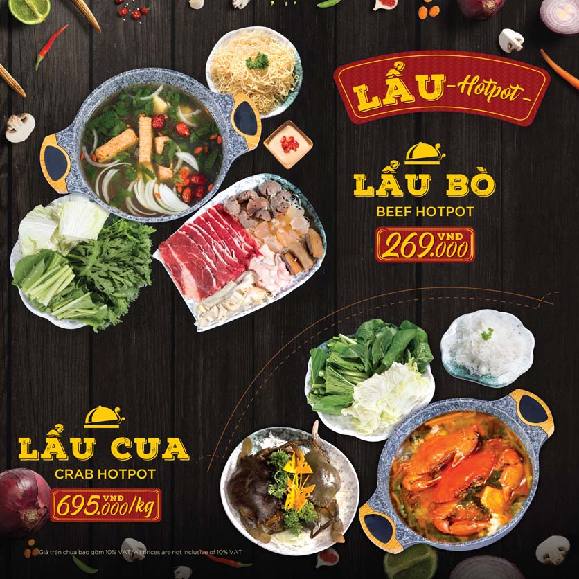Menu Hoàng Yến Hotpot - Cao Thắng Mall 25 