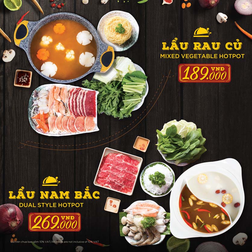 Menu Hoàng Yến Hotpot - Cao Thắng Mall 28 