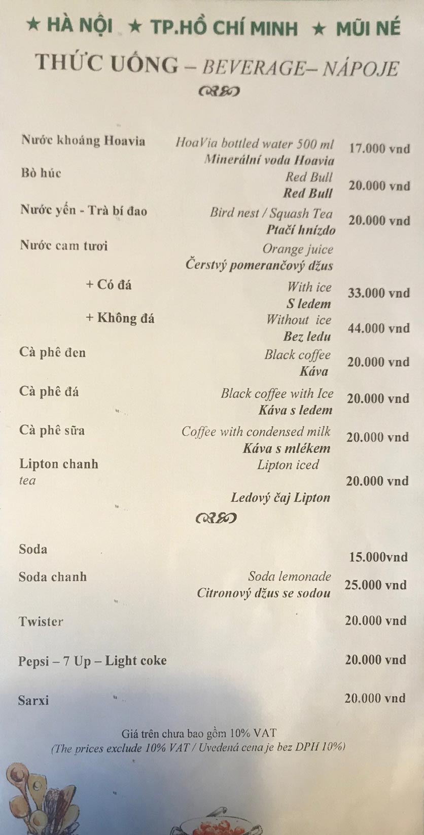 GIẢM 10% Menu thức ăn & Bia tươi-18