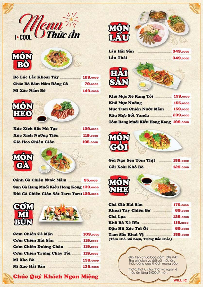 Menu Karaoke ICOOL – Hoàng Việt 2
