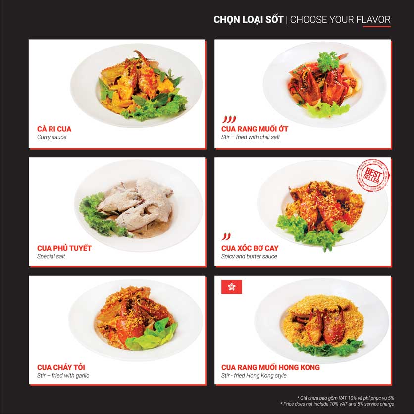 Menu King Of Crab – Vũ Huy Tấn 6