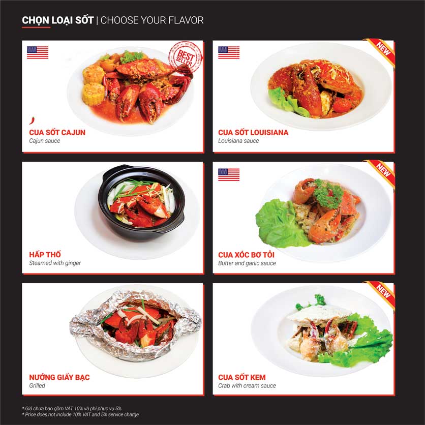 Menu King Of Crab – Vũ Huy Tấn 7