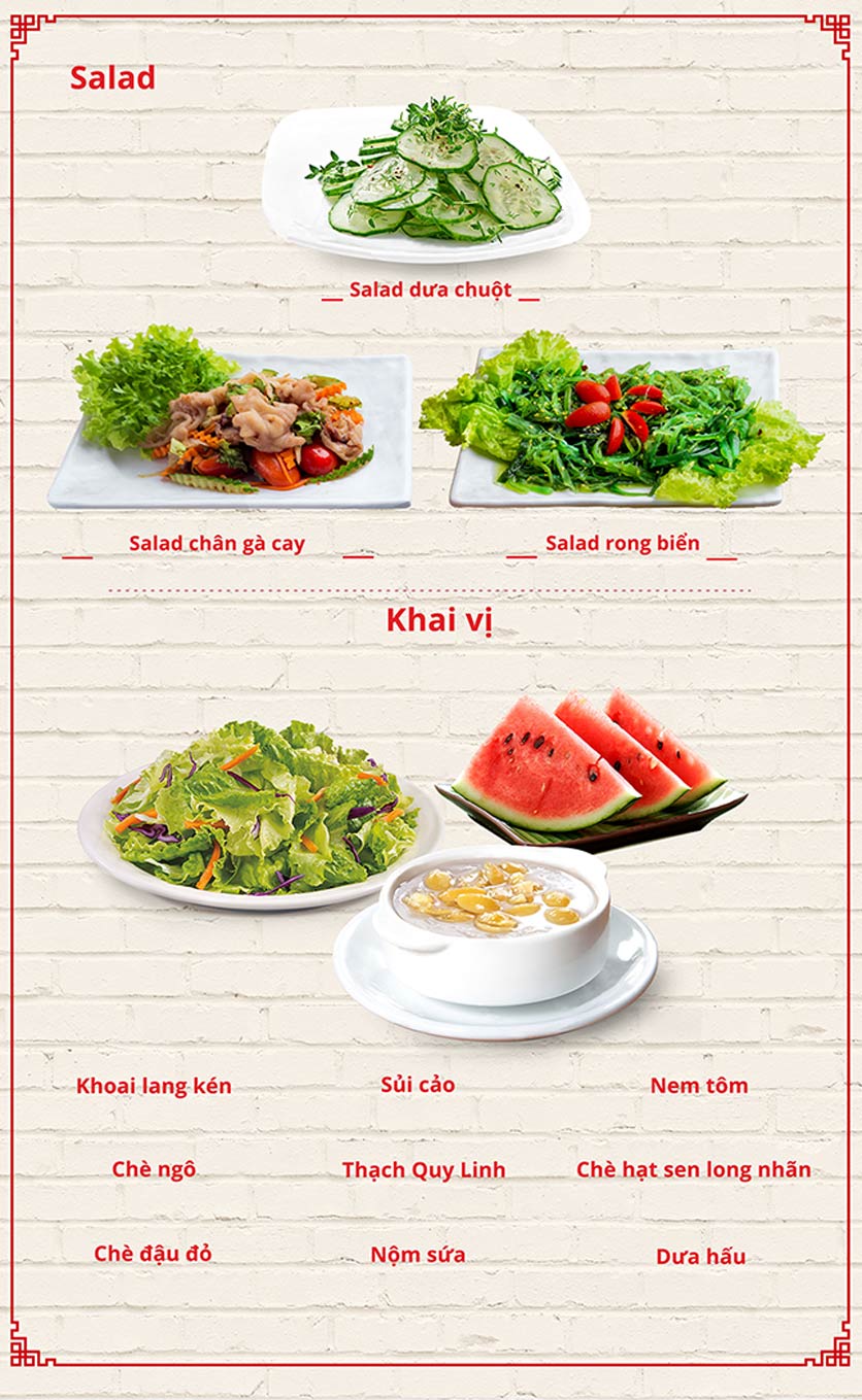 Menu Kowloon - Vincom Bà Triệu 9