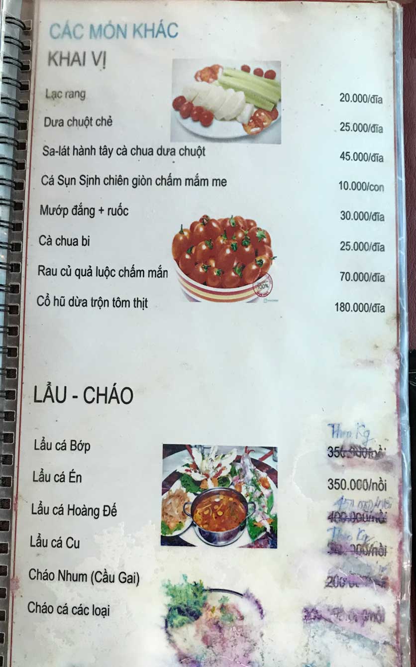 Menu La Cà Quán - Xuân La 3