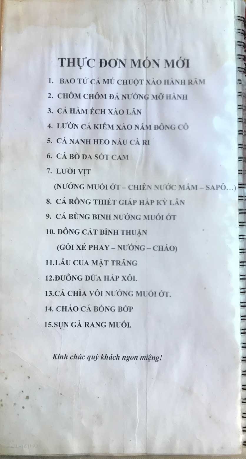 Menu La Cà Quán - Xuân La 5