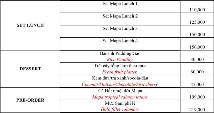 Menu Mapa Turkish Restaurant Tea & Dessert 3