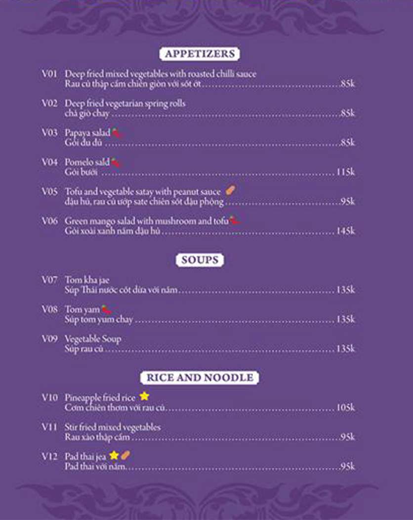 Menu MAYs Urban Thai Dine – Nguyễn Ư Dĩ 2