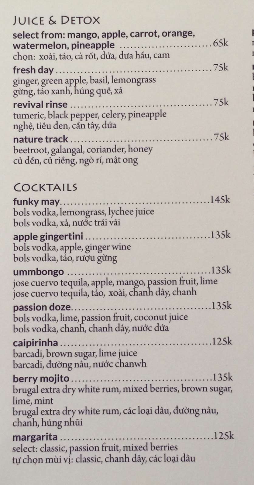 Menu MAYs Urban Thai Dine – Nguyễn Ư Dĩ 7